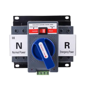 ATS 2P 4P 63A 230V 380V Micro Circuit Breaker Dual Power Automatic transfer switch Auto transfer switch