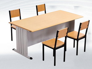 Ensemble de table et de chaise de classe durable avec pieds anti-corrosion et bords anti-collision pour les étudiants et les écoles - Product Image 2