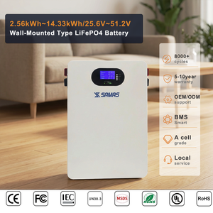 แบตเตอรี่ลิเธียมสำรองพลังงานแสงอาทิตย์แบบติดผนัง 51.2V 100Ah 200Ah 280Ah สำหรับใช้ในบ้านพักอาศัย รับประกัน 5 ปี - Product Image 2