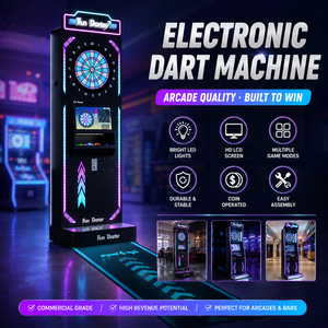 Macchina per Freccette Commerciale, Schermo HD da 32 Pollici, Modalità Multi-Gioco, Funzionamento a Monete, per <span class=keywords><strong>Bar</strong></span> e Sale Giochi - Product Image 5