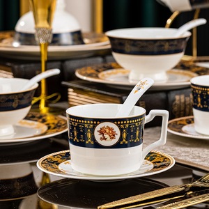 Juego de Vajilla de Cerámica con Incrustaciones Doradas de Estilo Europeo, 36 Piezas para 6 Personas, Juego de Vajilla de Lujo Ligero, Tazones para el Hogar - Product Image 4