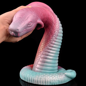 YOCY énorme Long gode réaliste forme <span class=keywords><strong>de</strong></span> Cobra géant fantaisie <span class=keywords><strong>serpent</strong></span> pénis échelles grande Texture Dong Silicone souple jouets sexuels pour femmes hommes - Product Image 1