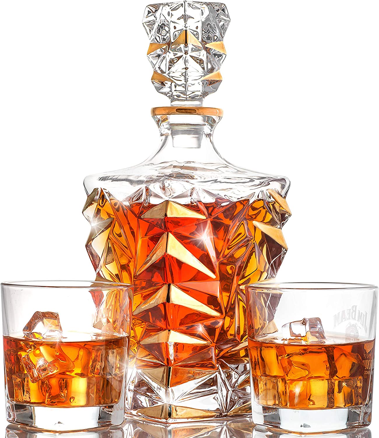 1 decanter and 4*glasses Crystal Whiskey Decanter  Whisky Gifts
