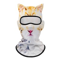 Nouveau masque amusant à motif animalier, masque intégral pour le visage et le cou, masque Gini pour l'été, pour la conduite en plein air