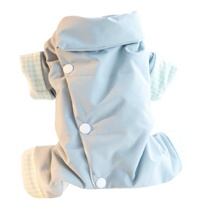 Abrigo Acolchado de Algodón Azul Claro para Perros Pequeños, para Usar en Invierno, Primavera y Otoño, con Botones en la Espalda, Ropa para Mascotas - Product Image 5