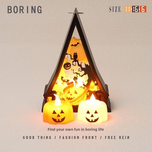 Luz Decorativa <span class=keywords><strong>de</strong></span> Plástico con Forma <span class=keywords><strong>de</strong></span> Calabaza <span class=keywords><strong>de</strong></span> Halloween, Luz Nocturna para Mesa, Dormitorio, Entrada, Adorno Pequeño, Regalo - Product Image 2
