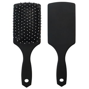 cheap price logo printed plastic detangle brush hair brush massager for women