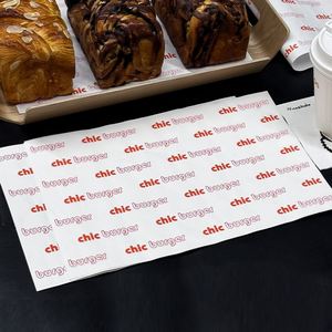 Custom Eco-Friendly Recyclable Biodegradable Disposable Waterproof Greaseproof PE <b>Wrapping</b> <b>Paper</b> Food Burger Sandwich Bread - Product Image 4