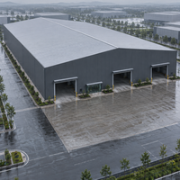Grande structure en acier pour entrepôt logistique, atelier, centre de stockage, bâtiment industriel préfabriqué en métal