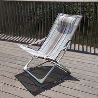 Chaise pliante inclinable portable réglable pour le camping, le jardin et la plage