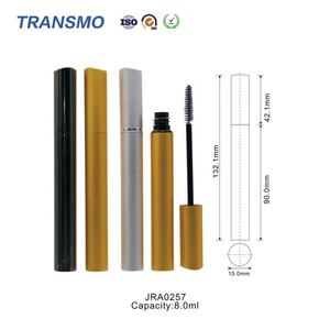 Flacon de mascara doré brillant pour fabricant de cosmétiques avec impression sérigraphique, tube de mascara transparent à marque privée - Product Image 2