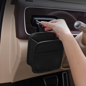 Organizador de Cuero Transpirable y Duradero para Rejilla de Ventilación de Coche, Bolsa de Almacenamiento con Agarre Seguro para Teléfono, Compatible con BMW, Toyota, Honda, Audi, <span class=keywords><strong>VW</strong></span> - Product Image 4