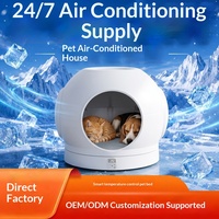 Lit rafraîchissant climatisé pour animaux de compagnie (chats et chiens) – Nid d'été en plastique, imperméable, respirant, chaud, résistant à la saleté et aux éclaboussures, toutes saisons