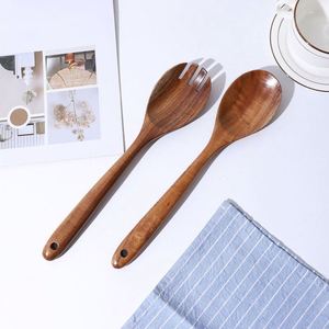 Home Kitchen Utensils <b>Set</b> Wooden Teak Wood Scraper and Spatula Cooking Tools - Product Image 4