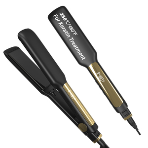 Lisseur à cheveux en céramique MCH à chauffage rapide 250 degrés, traitement à la kératine, fer plat en titane 480F pour usage professionnel en salon - Product Image 1