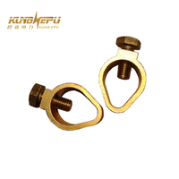 Collier de serrage en U sur mesure pour tige de mise à la terre, support de tuyau en cuivre, composants de mise à la terre électrique, colliers de terre en laiton, protection contre la foudre