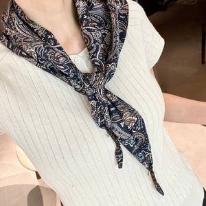 Ceinture en tissu imprimé paisley par transfert thermique en soie, style bohème, pour pantalon, jupe, accessoire foulard de taille - Product Image 2