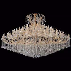 Personalizado de alta calidad gran villa hotel Aplicación de oro de cristal de la lámpara de María Teresa lámparas K9 lámpara de cristal - Product Image 1