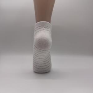 स्शोर्बिंग फीचर के साथ अदृश्य पहनने के लिए काले सफेद ग्रे में महिलाओं के छोटे मोजे - Product Image 1