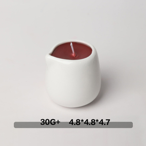 Bougie de massage artisanale de luxe 100% biologique à l'huile de soja, aromathérapie à basse température, pot en céramique écologique, Noël Diwali - Product Image 5