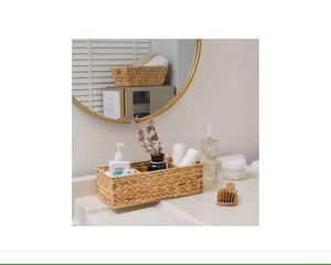 Panier de rangement durable en jacinthe d'eau avec 3 niveaux pour articles de cuisine décoration de la maison - Product Image 3