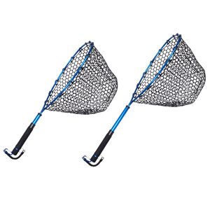 Filet de pêche télescopique en caoutchouc avec anneau métallique de haute qualité, durable, flottant - Product Image 2