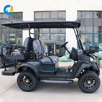Voiture de golf électrique Robetaa à 4 roues et 6 places, économique, à batterie au lithium, tout-terrain, pour club de golf