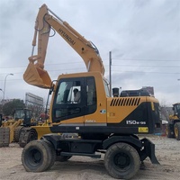 Excavadoras de Ruedas Usadas en Buen Estado, Hyundai R150w-7 150w-9s, Excavadora de Ruedas de Segunda Mano, Hyundai 150 Original
