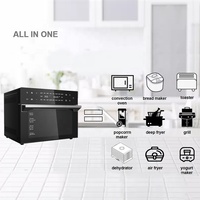Cuisinière à air multifonctionnelle électrique domestique à écran tactile numérique, 30L, en acier inoxydable, 18 programmes prédéfinis, double cuisson, prix usine OEM