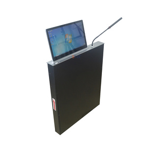 Hội nghị trường họp tích hợp retractablemechanism cổ ngỗng mic Hidden bàn LCD Monitor Lift cho hệ thống hội nghị - Product Image 1