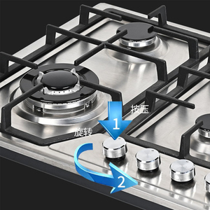 Fornello a Gas Incasso a 4 Fuochi in Acciaio Inox di Alta Qualità a Basso Prezzo per Cucina - Product Image 3