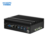 Nouveau HVAEIPC HW-K300 Intel I3 Quad Core 4 Go DDR4 Mini IPC sans ventilateur |   4 ports LAN RS232/485, SSD Linux, faible consommation d'énergie, puissant pour les entreprises