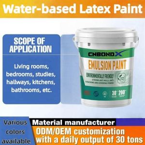 Pintura de Látex para Paredes Interiores, Pintura para Interiores del Hogar para Reparación y Renovación de Paredes, Revestimiento Ecológico - Product Image 2