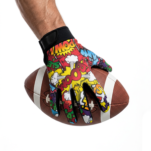 Gants de gardien de but de football Color Pop, impression par sublimation, Lycra, antidérapants, imperméables, respirants, fermeture auto-agrippante, unisexes, gants de sport - Product Image 1