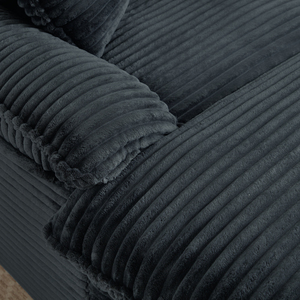 Sofá Modular Enrollable al Vacío, Chaise Longue de Corduroy Acanalado con Asiento Profundo y Afelpado, Sofá Reconfigurable Empacado en Caja para el Hogar - Product Image 3