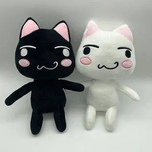 11 inç özel dolması peluş oyuncaklar hayvan beyaz kedi yastık çocuklar yatmadan oyuncaklar Toro Inoue peluş kedi
