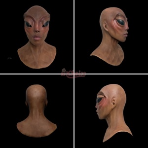 <span class=keywords><strong>Déguisement</strong></span> de fête d'Halloween Couvre-chef <span class=keywords><strong>Alien</strong></span> Horror Movie Costume Props Masque Couvre-chef Masques en silicone réalistes - Product Image 4