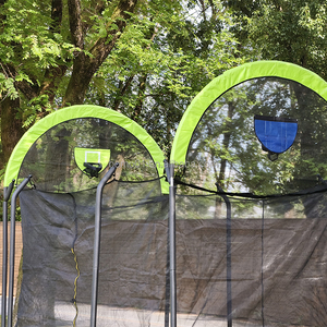 <span class=keywords><strong>Trampoline</strong></span> rectangulaire Zoshine de grande taille 10*14 pieds avec deux paniers, échelle antidérapante pour enfants et adultes, loisirs et exercices - Product Image 2