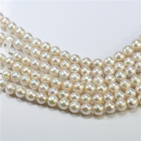 FEIRUN 11-12mm près rond AA + Naturel Spécial Couleur En Forme De Perle D'eau Douce Edison Perles Baroques brins
