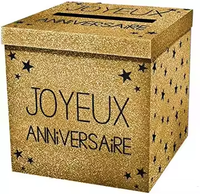 Boîte-cadeau de fête de remise de diplôme de mariage en carton ondulé avec logo personnalisé brillant en or Flash avec manipulation d'impression par stratification mate