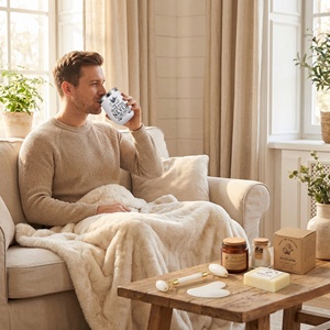 <span class=keywords><strong>Cesta</strong></span> de <span class=keywords><strong>Regalo</strong></span> Lunaire de Lujo para Spa para Mujeres, Set de Cuidado Personal con Vela Aromática, Bomba de Baño, Rodillo de Jade y Vaso Térmico, Regalos de Relajación - Product Image 5