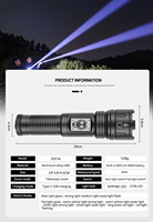 Lanterne de camping Helius P360 à queue télescopique rotative, rechargeable par USB, étanche, lampe torche tactique LED 1000+