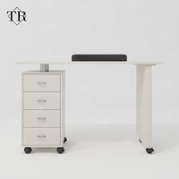 Ensemble de chaises de table de manucure au design moderne professionnel Turri avec collecteur de poussière meubles de salon pour bureau d'ongles