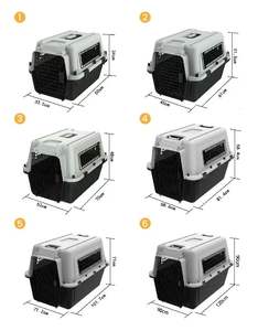 Transportadora de Mascotas para Viajes en Avión, Jaula de Plástico Portátil Grande, Aprobada por Aerolíneas, para Perros y Gatos, en Venta - Product Image 6