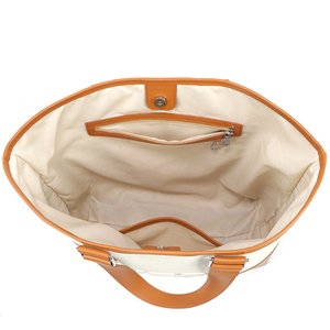 Bolsa de Mano de Lona para Mujer, Gran Capacidad, Bolsa de Compras, Bolsa de Hombro con Bloques de Color, Logotipo Personalizado, Bolsa de Uso Diario - Product Image 3