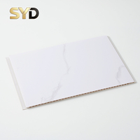 Panneaux de plafond et panneaux muraux en PVC marbré, carreaux de plafond décoratifs imperméables, grille de plafond pour cuisine, salle de bain, hôtel, intérieur
