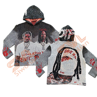 Costumes de tapisserie Tapisserie personnalisée Sweats à capuche Rap Basketball Cool Top Vêtements Couverture Plus La Taille Sweats à capuche pour hommes