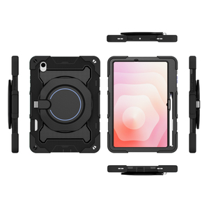Étui pour tablette pour <span class=keywords><strong>Lenovo</strong></span> <span class=keywords><strong>TAB</strong></span> M11 M10 Plus 2nd 3rd Gen X306 <span class=keywords><strong>K10</strong></span> X606 TB128 P11 support Portable PC Silicone 360 Rotation armure couverture - Product Image 3