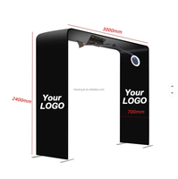 Photomaton instantané 360° en alliage d'aluminium pour 1 à 15 personnes, compatible avec plusieurs appareils (iPad, smartphones), USB/Bluetooth/Wi-Fi
