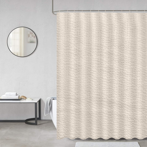 <span class=keywords><strong>Rideau</strong></span> <span class=keywords><strong>de</strong></span> <span class=keywords><strong>douche</strong></span> en relief <span class=keywords><strong>de</strong></span> luxe qualité hôtelière 3D tissu texturé Polyester imperméable salle <span class=keywords><strong>de</strong></span> bain <span class=keywords><strong>rideau</strong></span> <span class=keywords><strong>de</strong></span> <span class=keywords><strong>douche</strong></span> avec crochets - Product Image 4